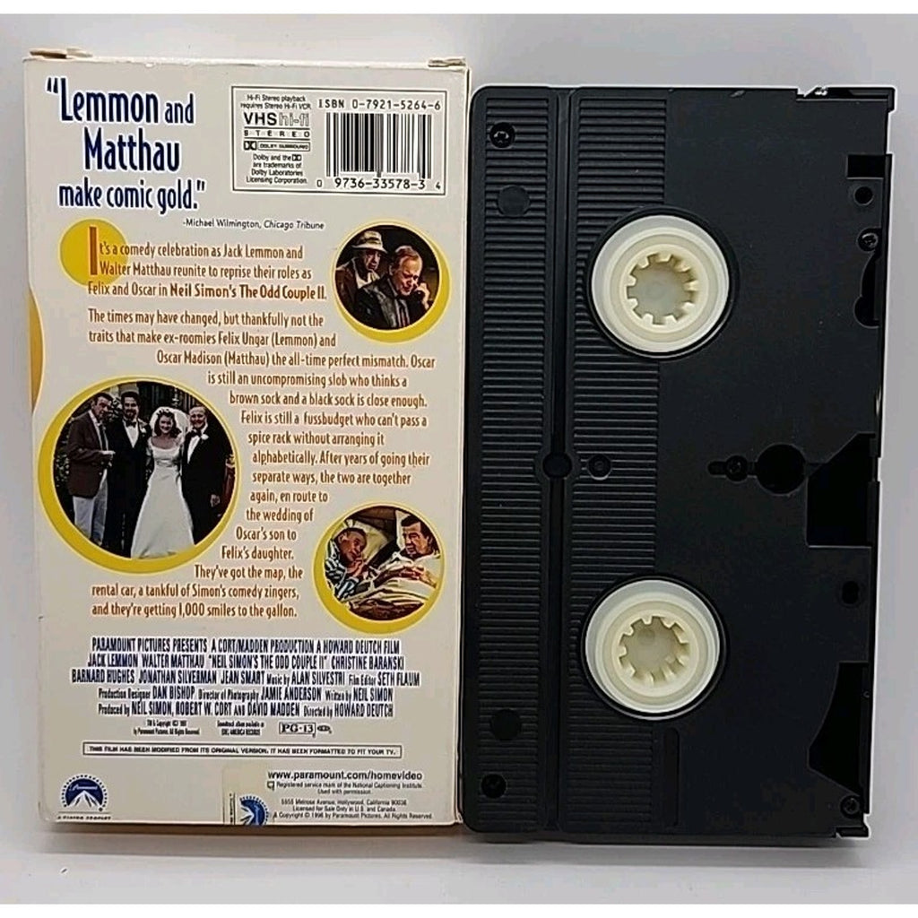 The Odd Couple II (VHS, 1998)