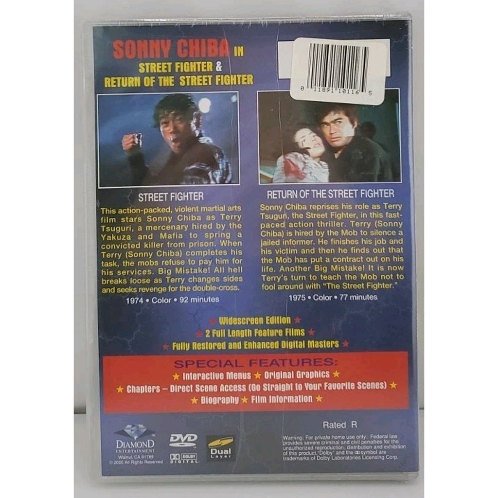 Street Fighter/Return of the Street Fighter (DVD, 1974) *Brand New*