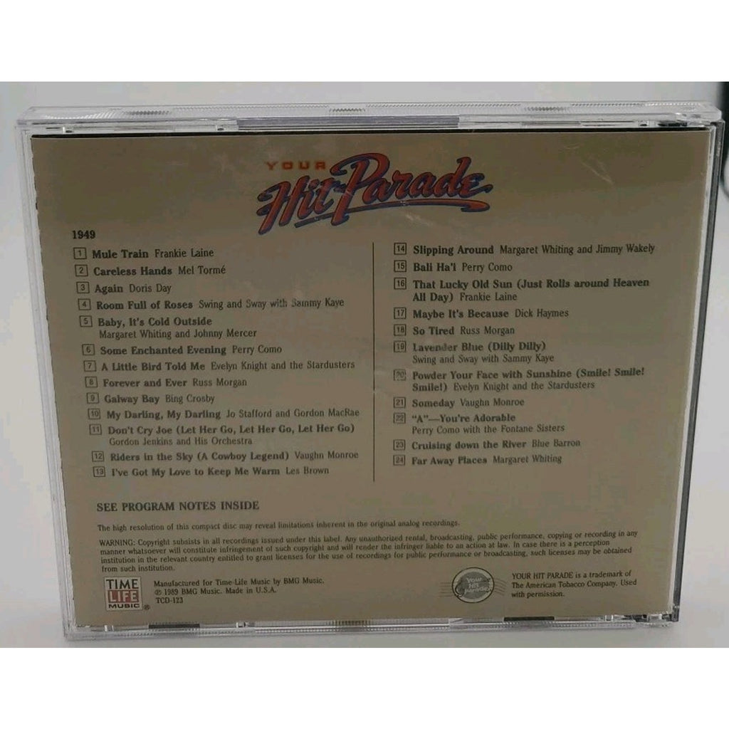 Time Life Your Hit Parade 1949 (CD, 1989)