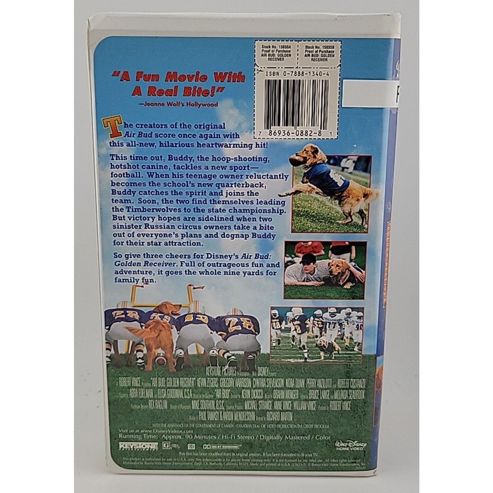 Air Bud 2: Golden Receiver (VHS, 1998)