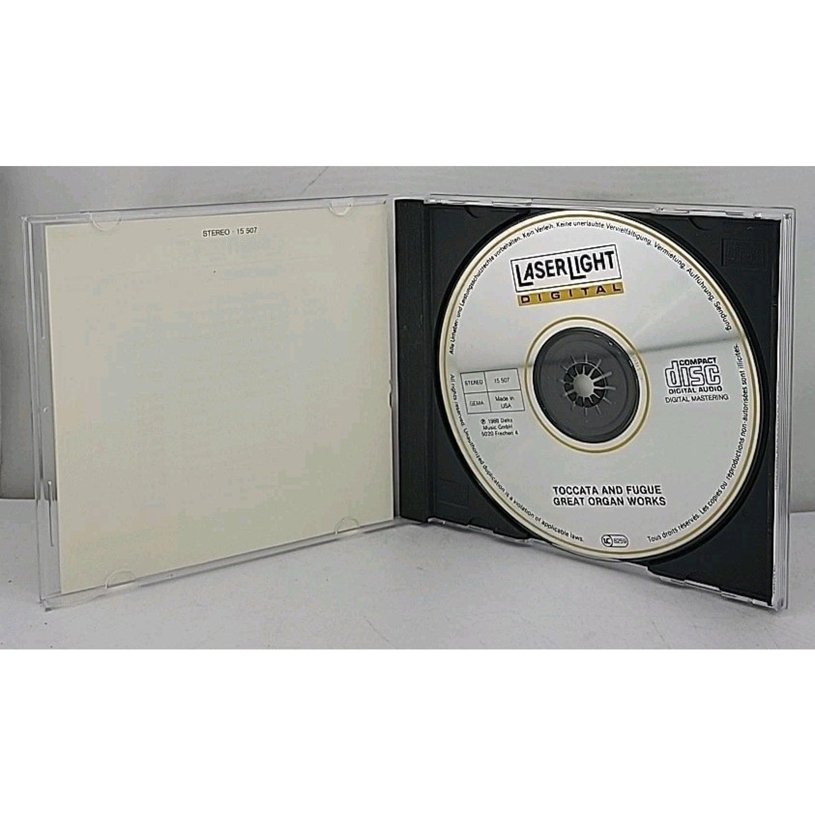 Bach: Toccata & Fugue, Great Organ Works Music (CD)