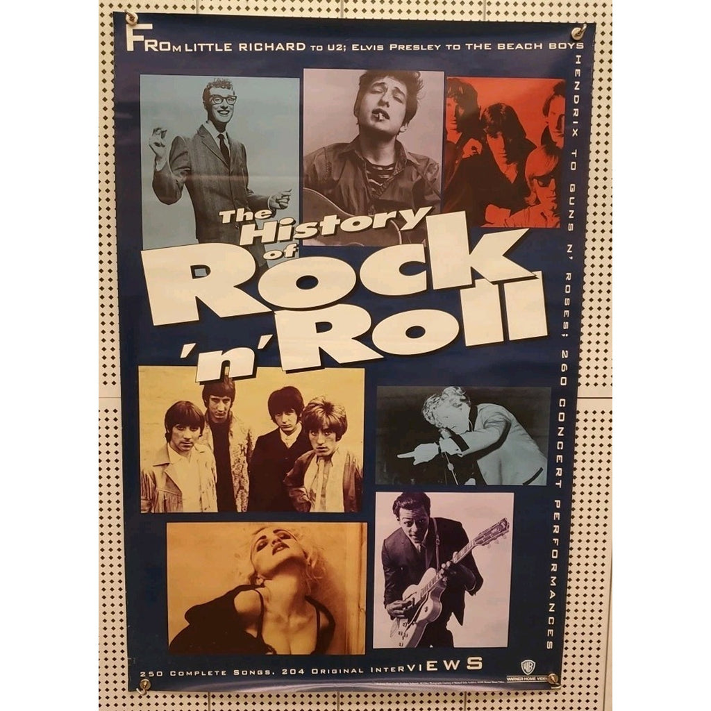 Video Store Original Movie Poster "The History of Rock 'n' Roll 27x40 Rolled