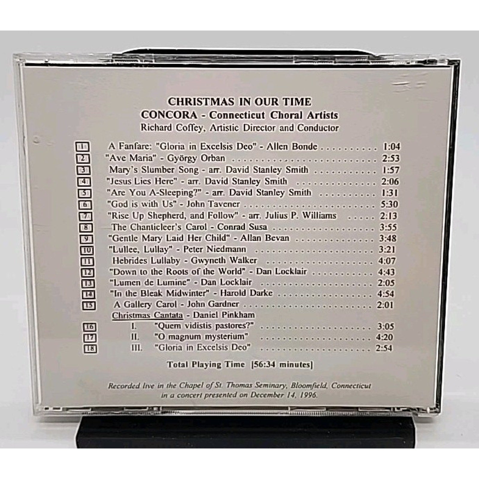 Christmas In Our Time Concora Richard M. Coffey (CD)