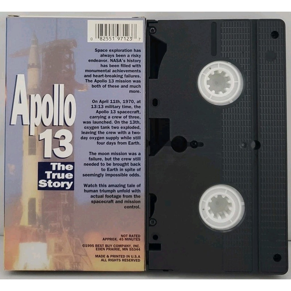 Apollo 13 The True Story VHS 1995 Contains Actual NASA Footage