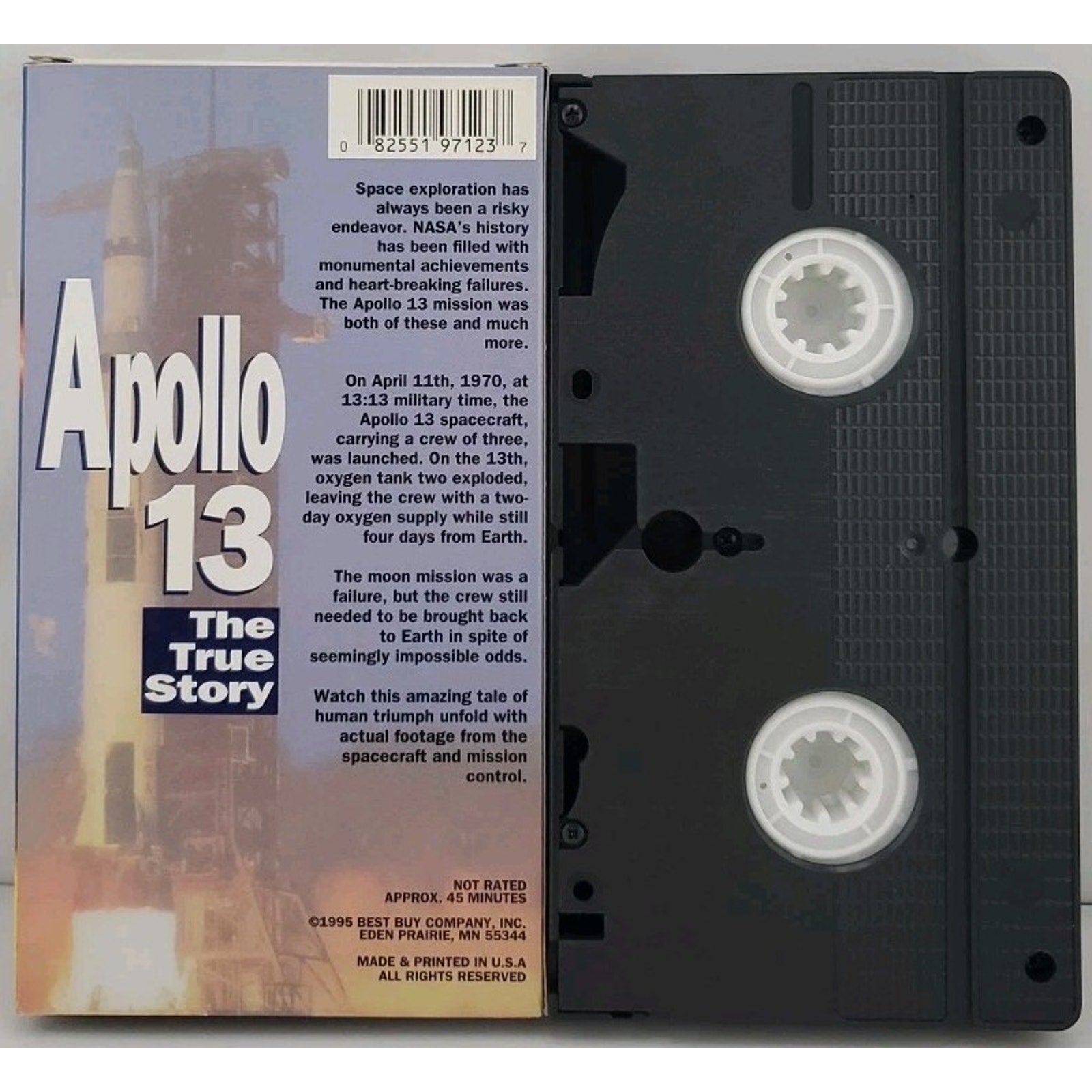 Apollo 13 The True Story VHS 1995 Contains Actual NASA Footage