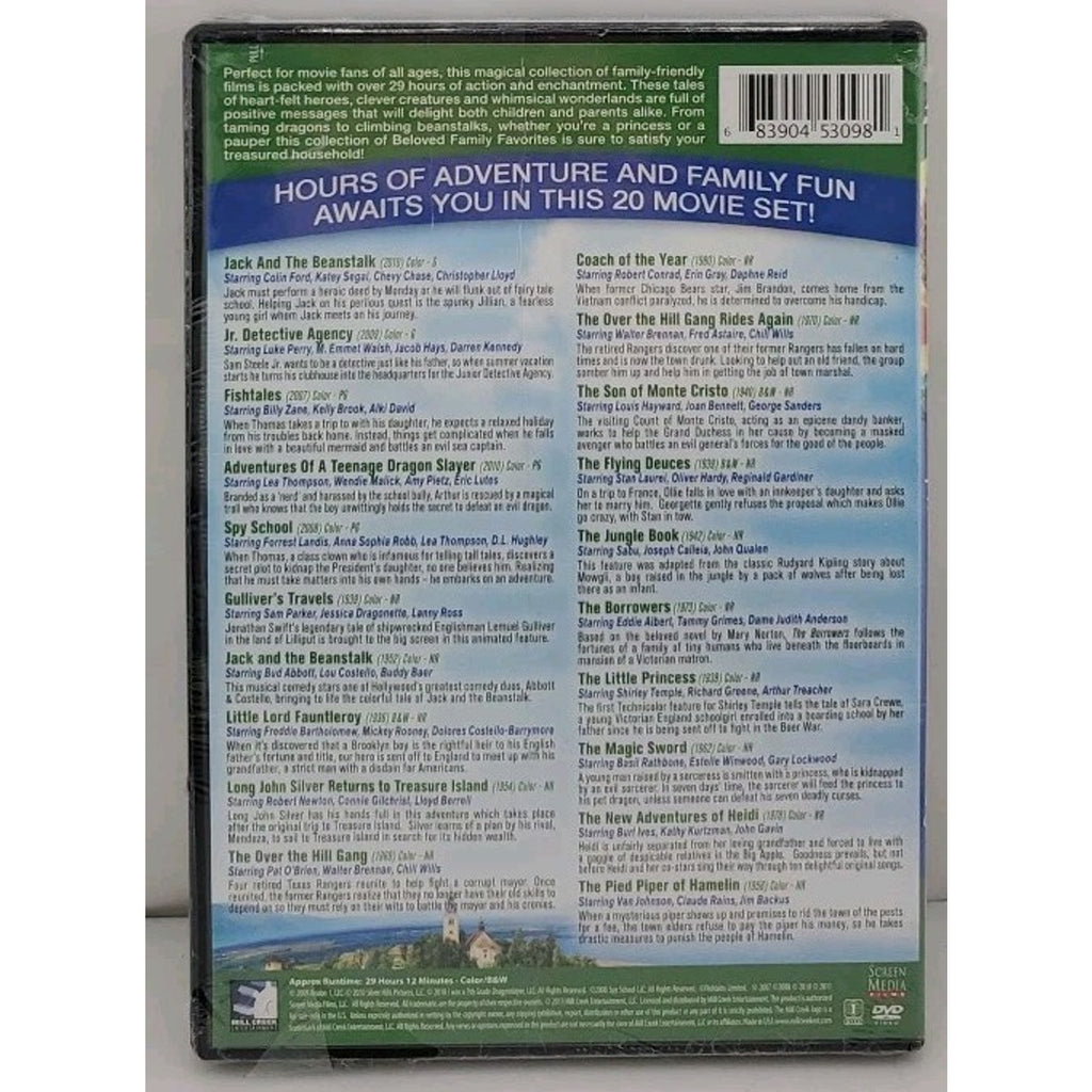 Beloved Family Favorites: 20 Movies (DVD, 2013, 4-Disc Set) *Brand New*