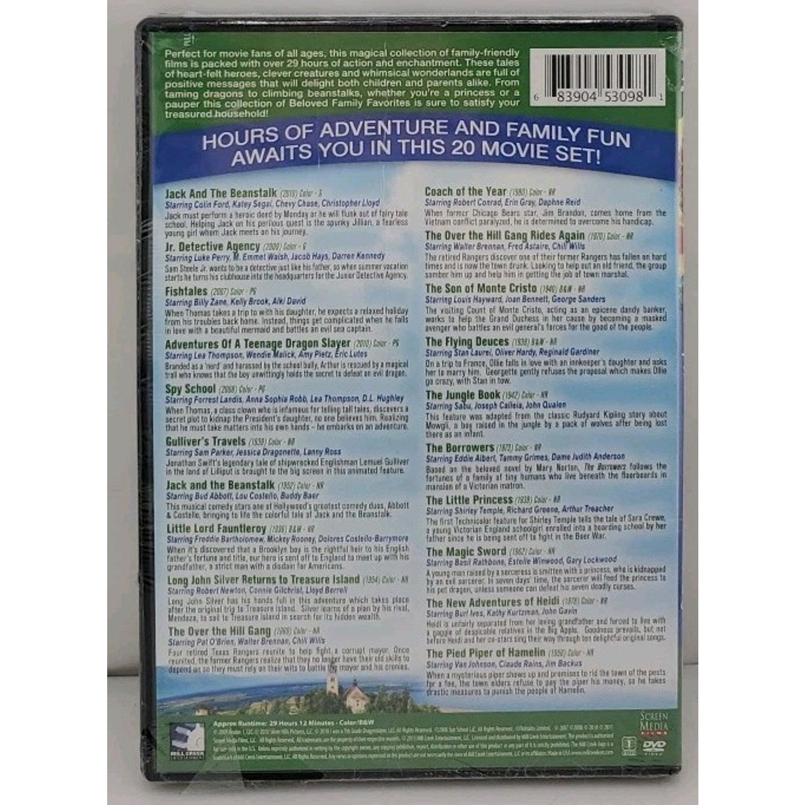 Beloved Family Favorites: 20 Movies (DVD, 2013, 4-Disc Set) *Brand New*