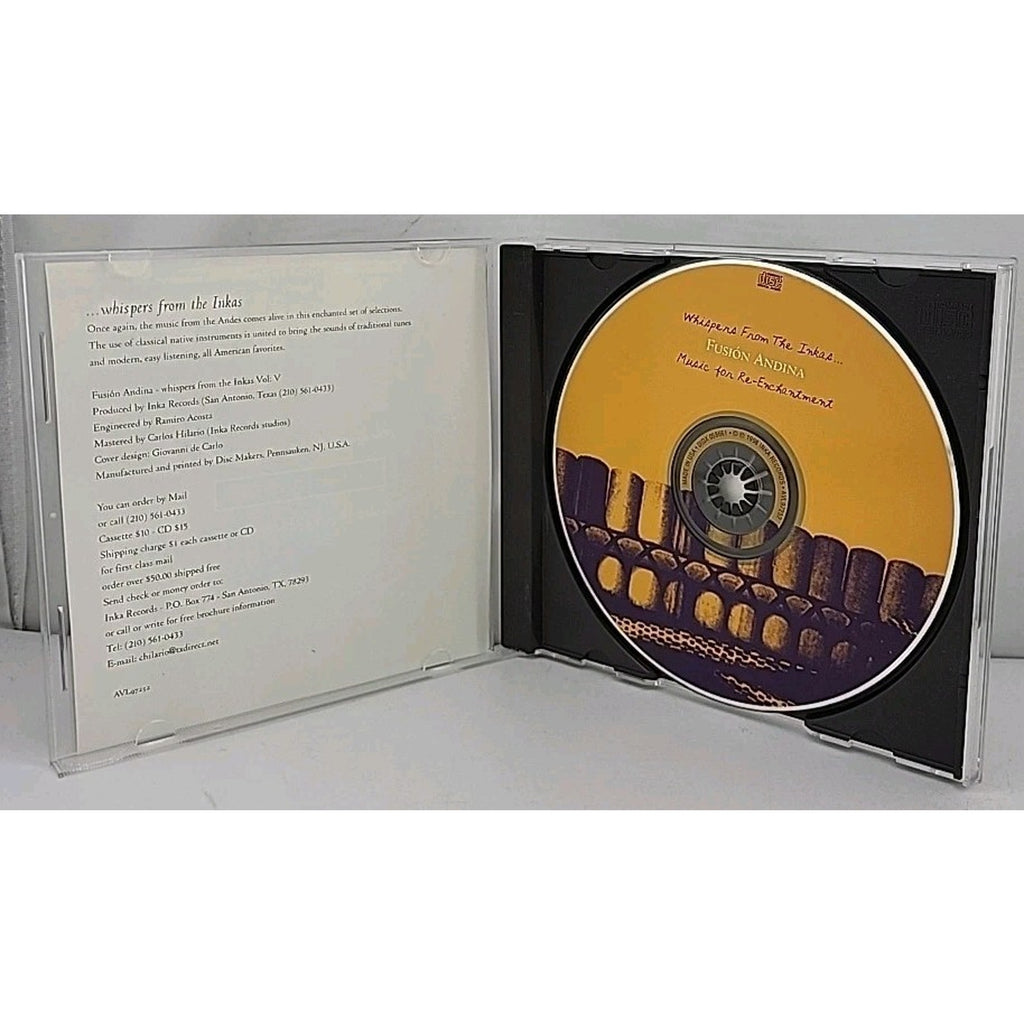 Fusion Andina - Whispers From The Inkas - Vol VI CD 1998 Inka Records