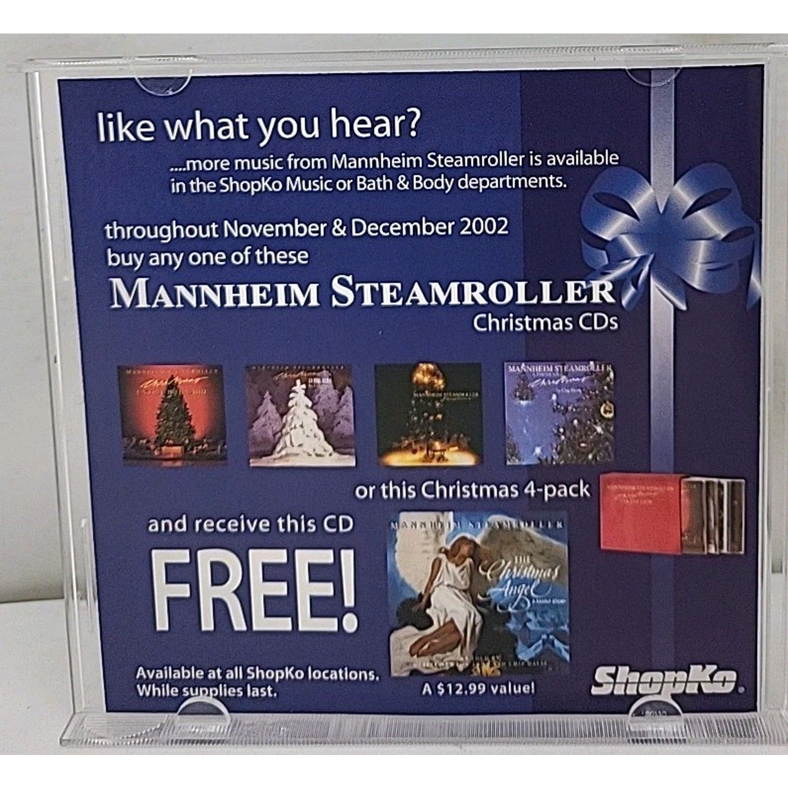 Mannheim Steamroller Sampler CD Shopko 40th Anniversary