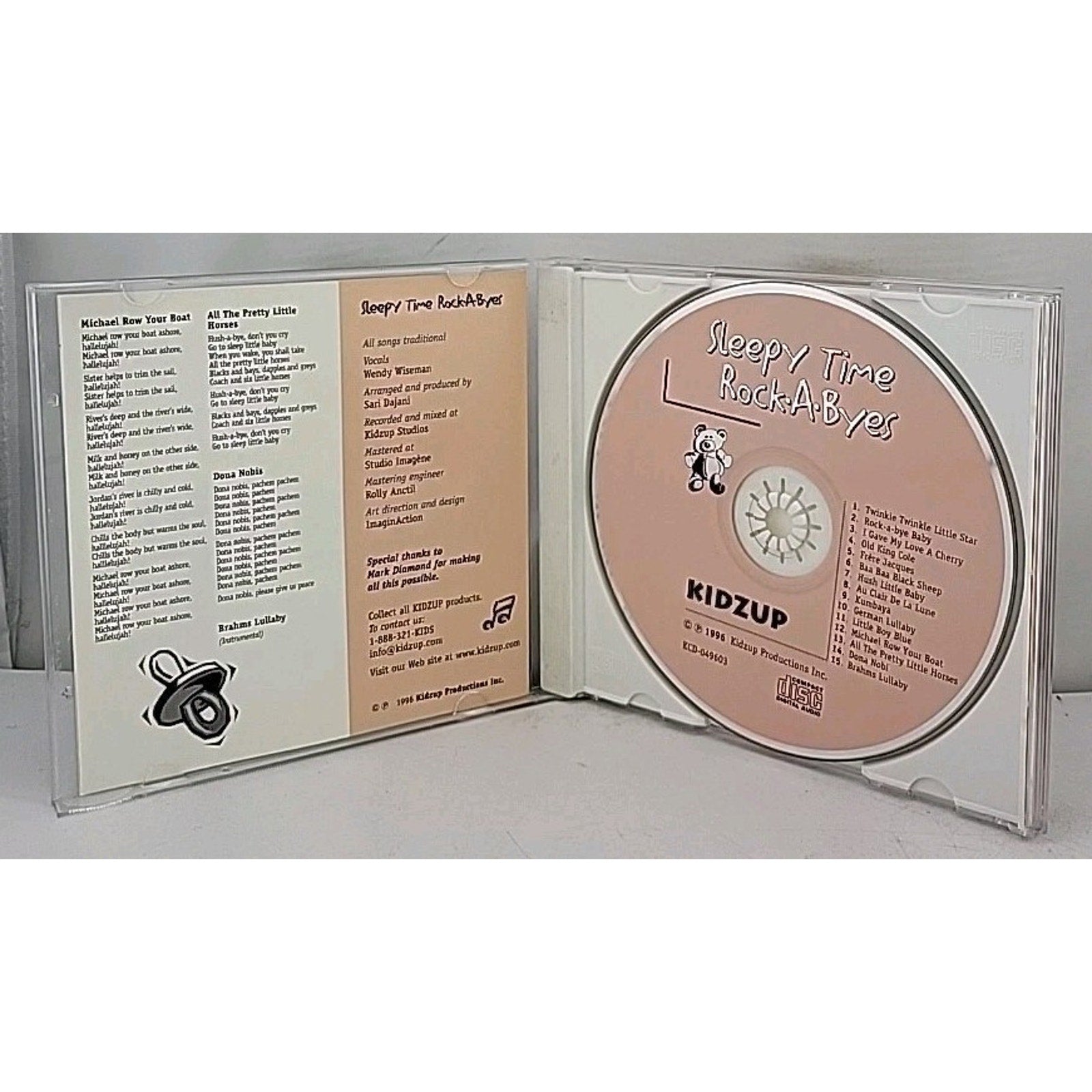 Kidzup Sleepy Time Rock-a-byes CD All Time Favorite Lullabies