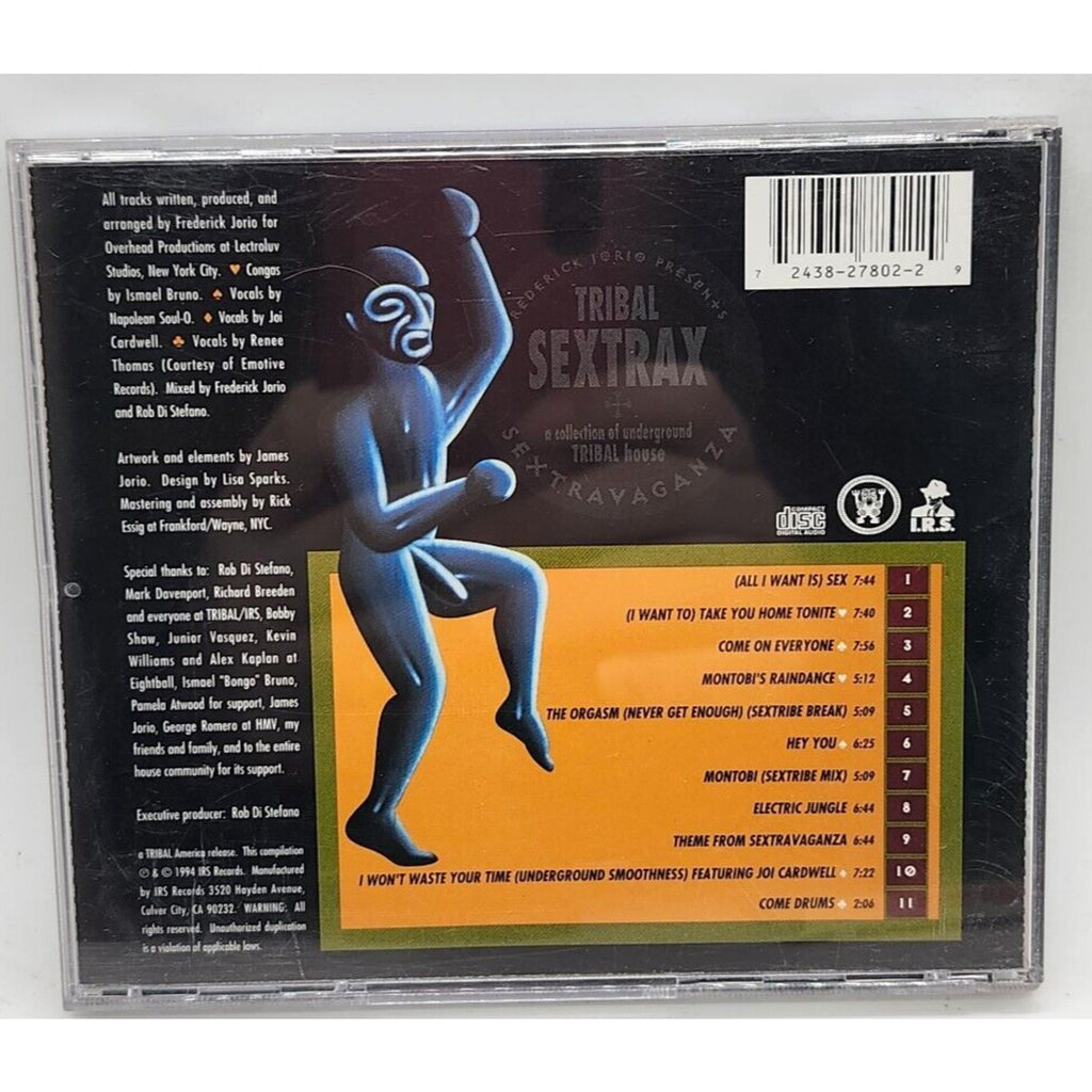 Sextravaganza: Tribal Sextrax by Frederick Jorio (CD, Mar-1994, I.R.S....