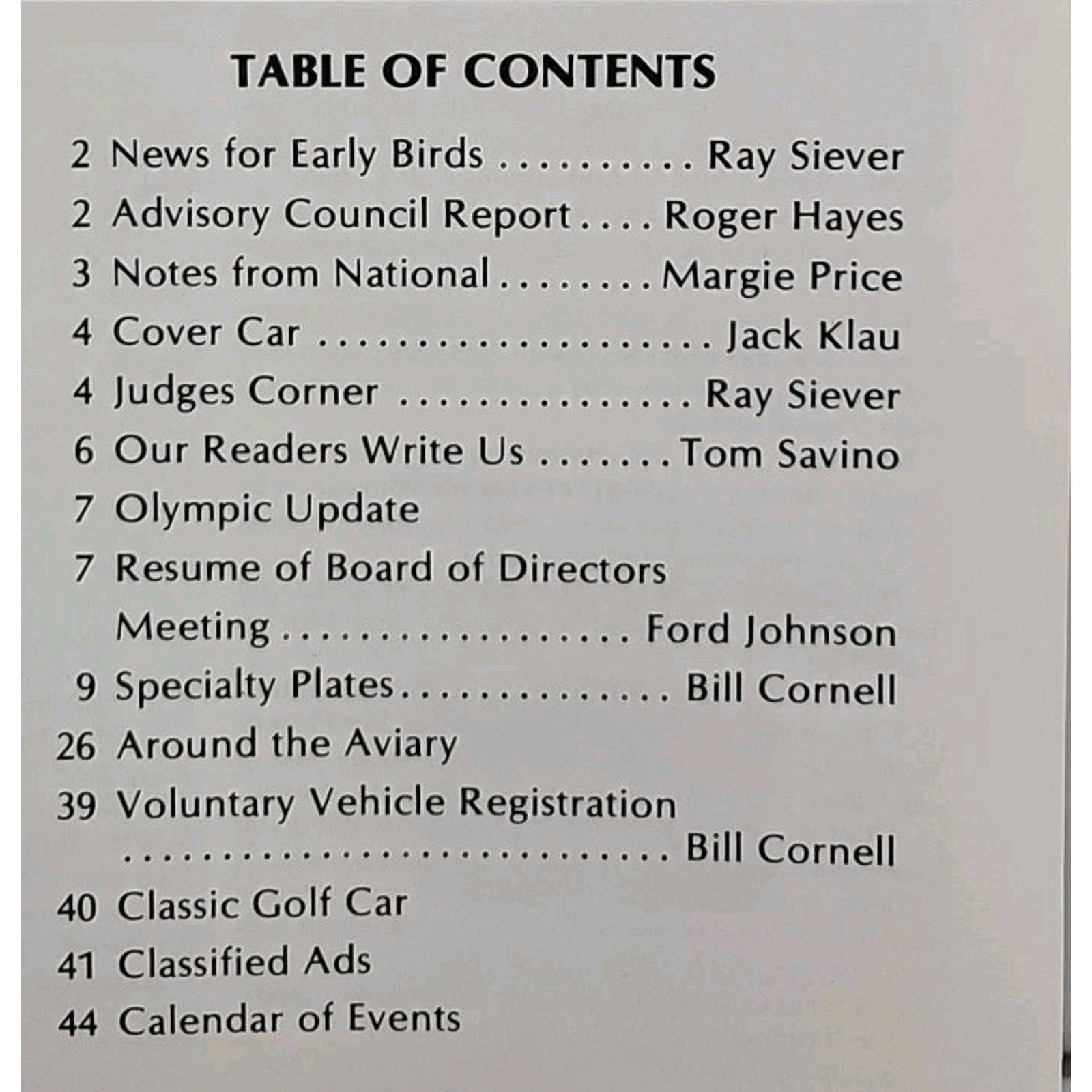 Early Bird Magazine March-April 1984