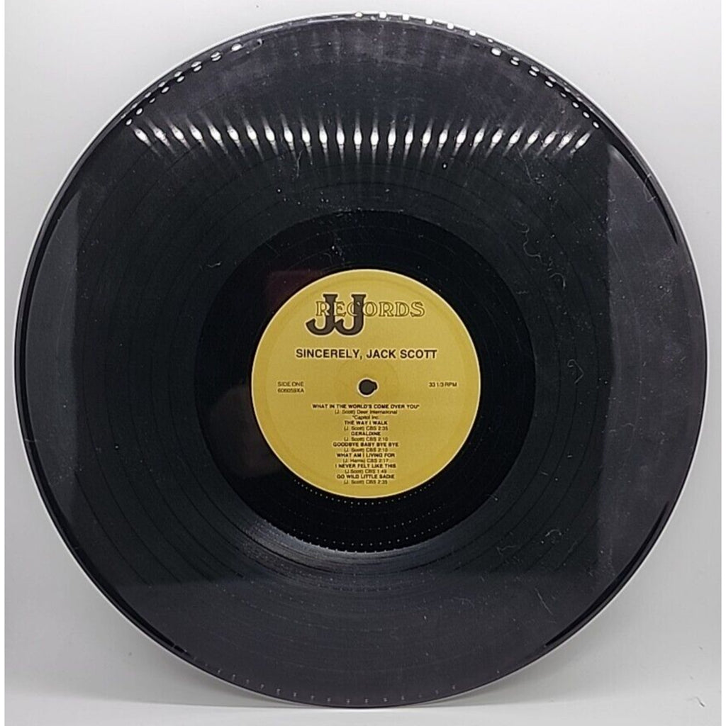 Sincerely, Jack Scott (Record)