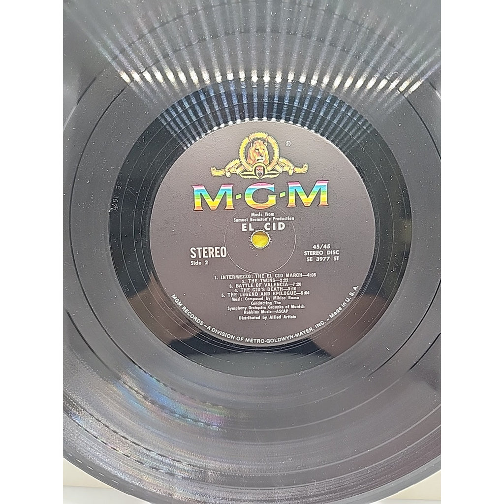 Music from Samuel Bronston's EL CID by Charlton Heston & Sophia Loren SE3977 ST