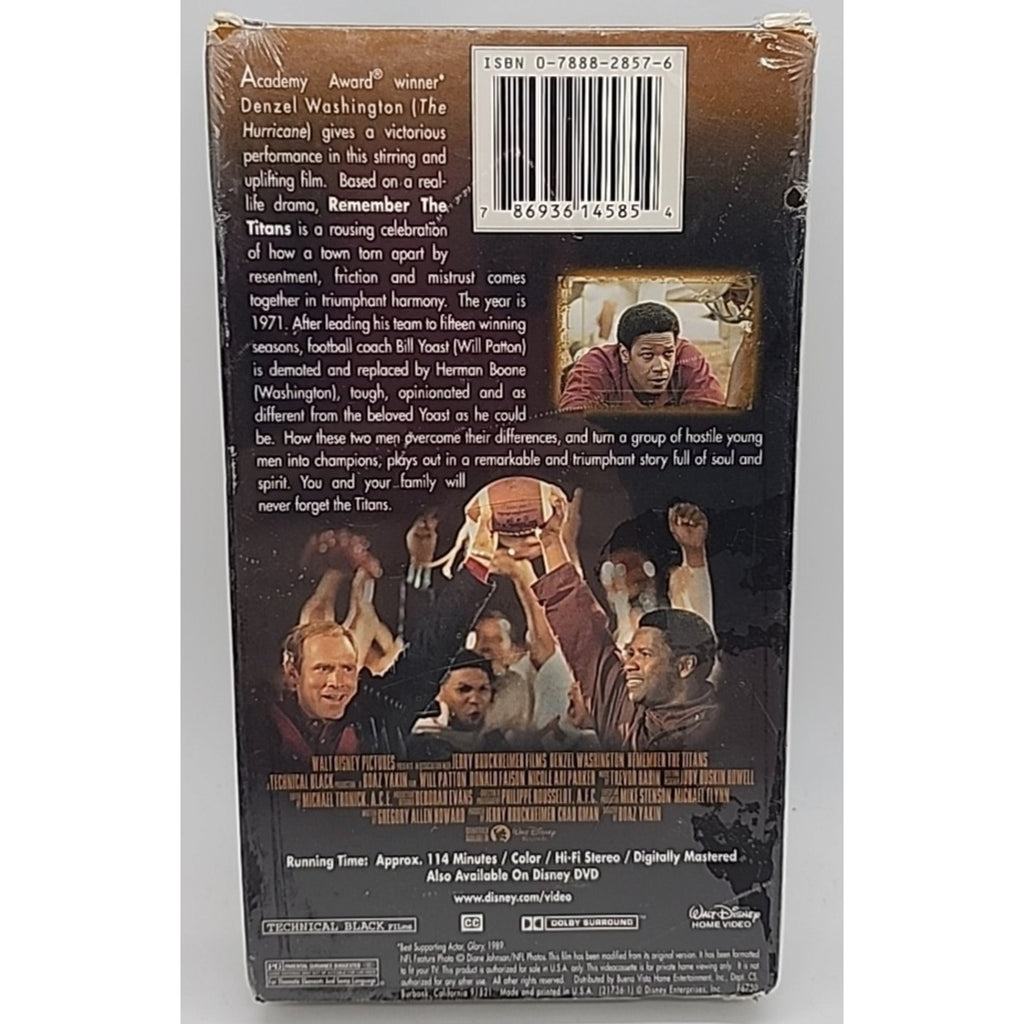 Remember the Titans (VHS, 2000) *Brand New*