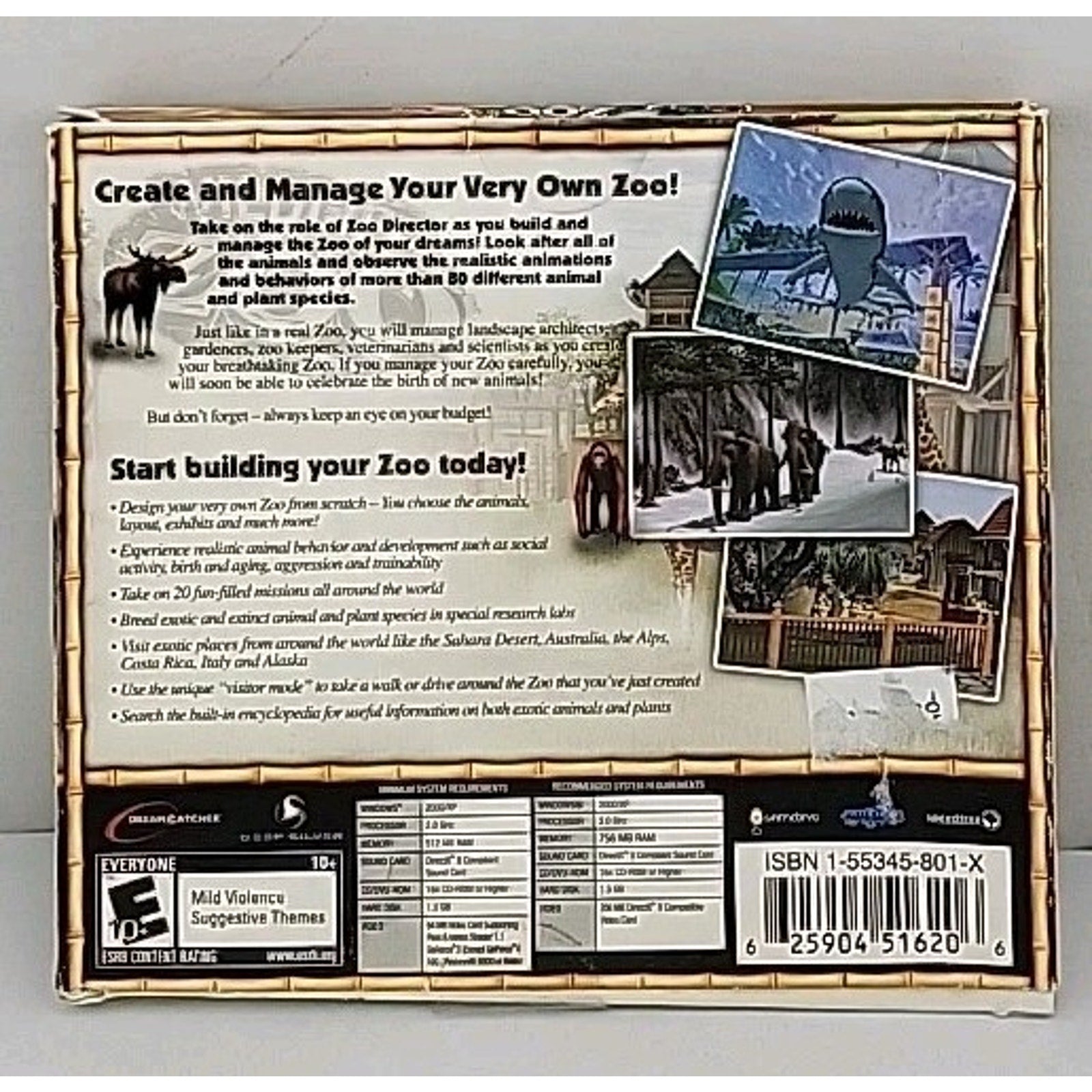 Wildlife Zoo PC CD-ROM Game