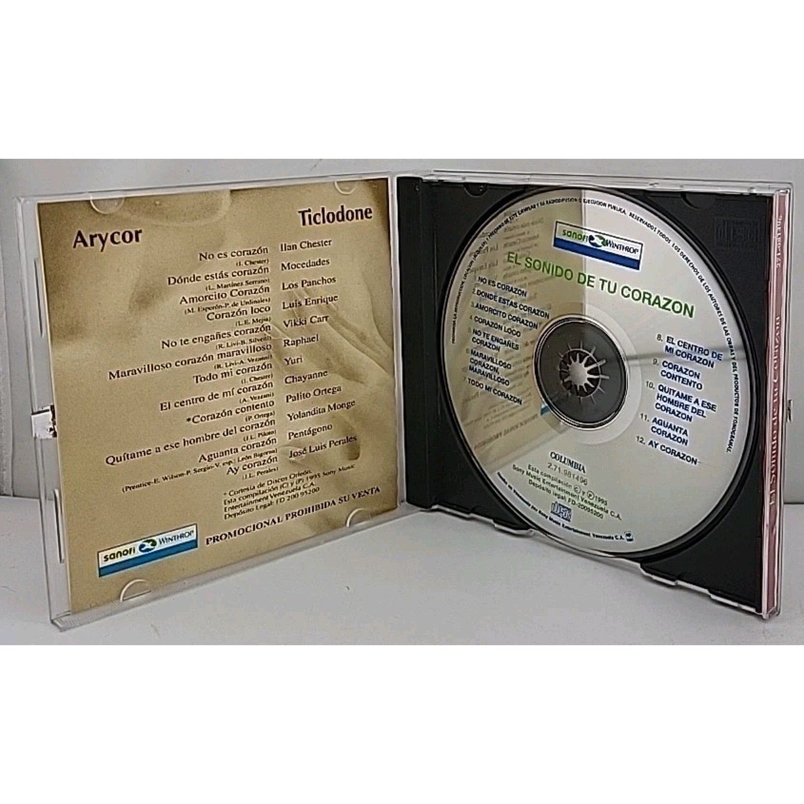 El Sonido De Tu Corazon Ticlodone - Ticlodone, Arycor CD