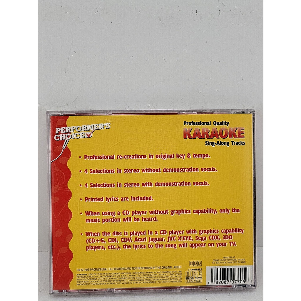 Karaoke Sing the Best of Bette Midler CD+G Performer’s Choice