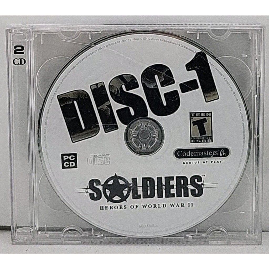 Soldiers Heroes Of World War II PC CD-ROM Software Video Game *Discs Only*