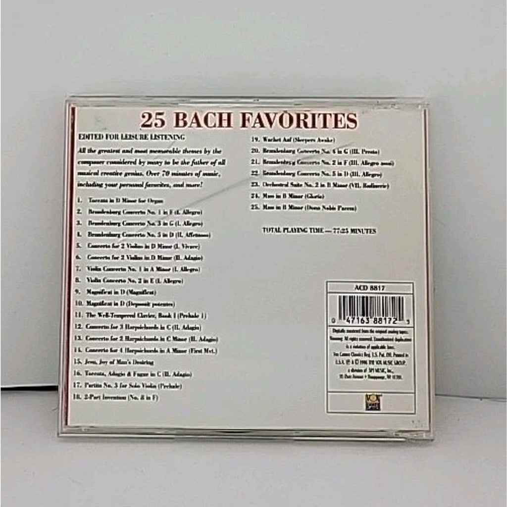 25 Bach Favorites by Various (CD, 1996)