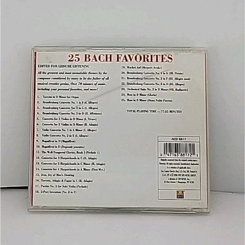 25 Bach Favorites by Various (CD, 1996)