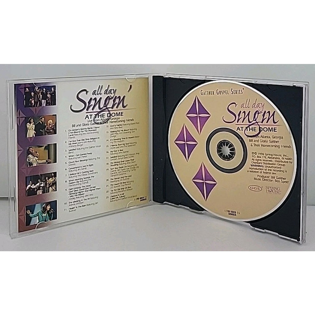 Vol. 2-All Day Singin' at the by Bill & Gloria Gaither (CD, 1998)