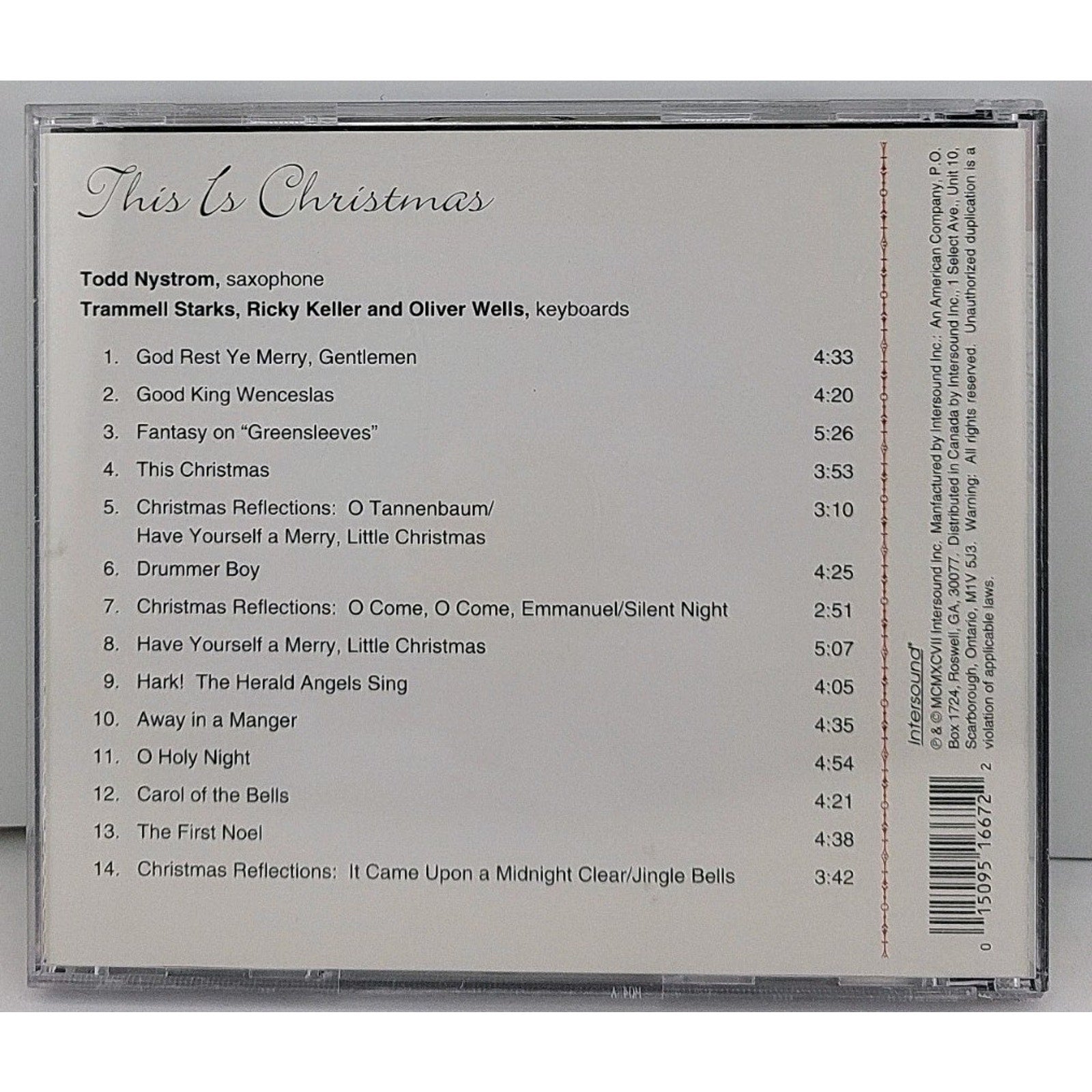 This Christmas by Various Artists (CD, Aug-1989, Compendia Music Group)