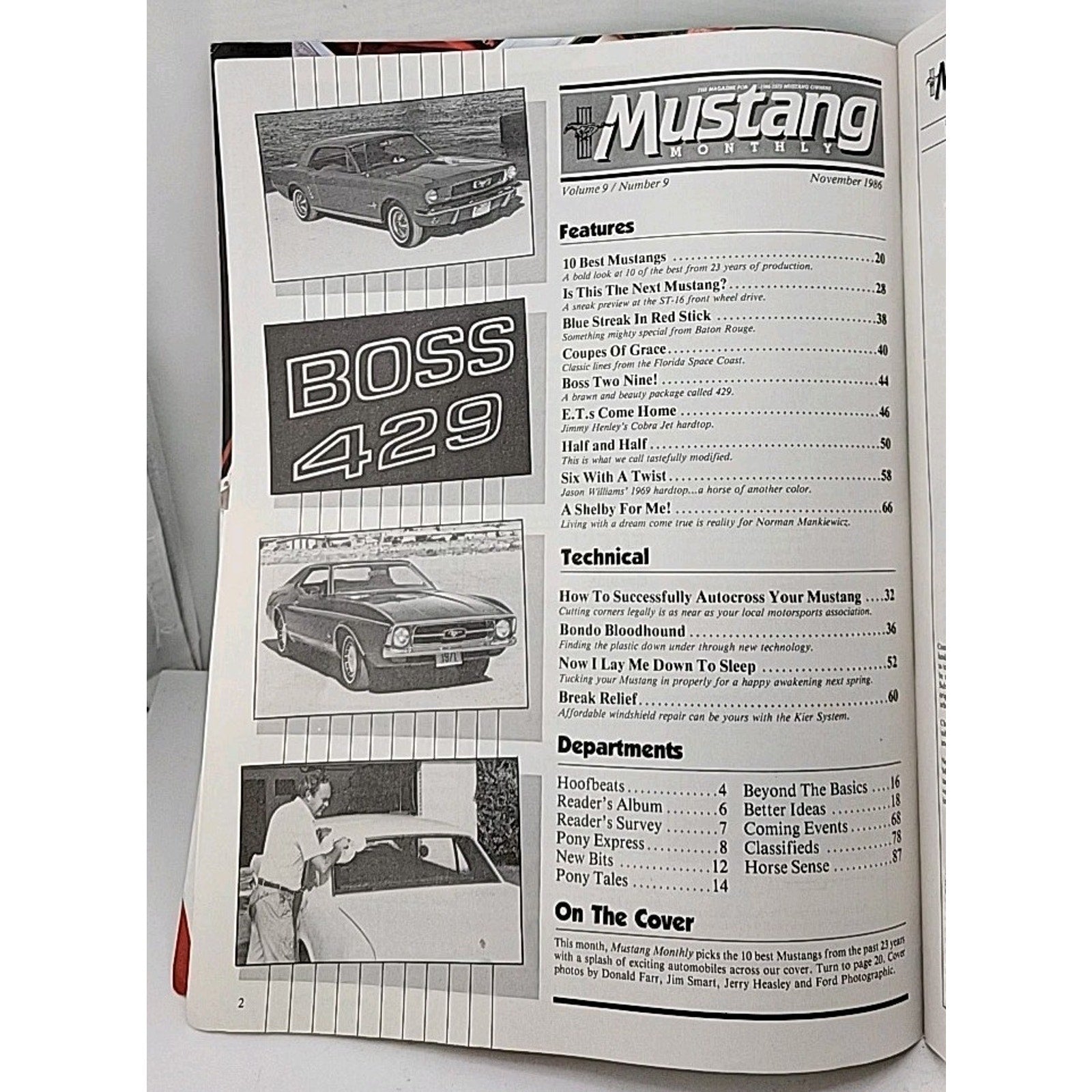 Mustang Monthly Magazine - November 1986 - Volume 9 Number 9