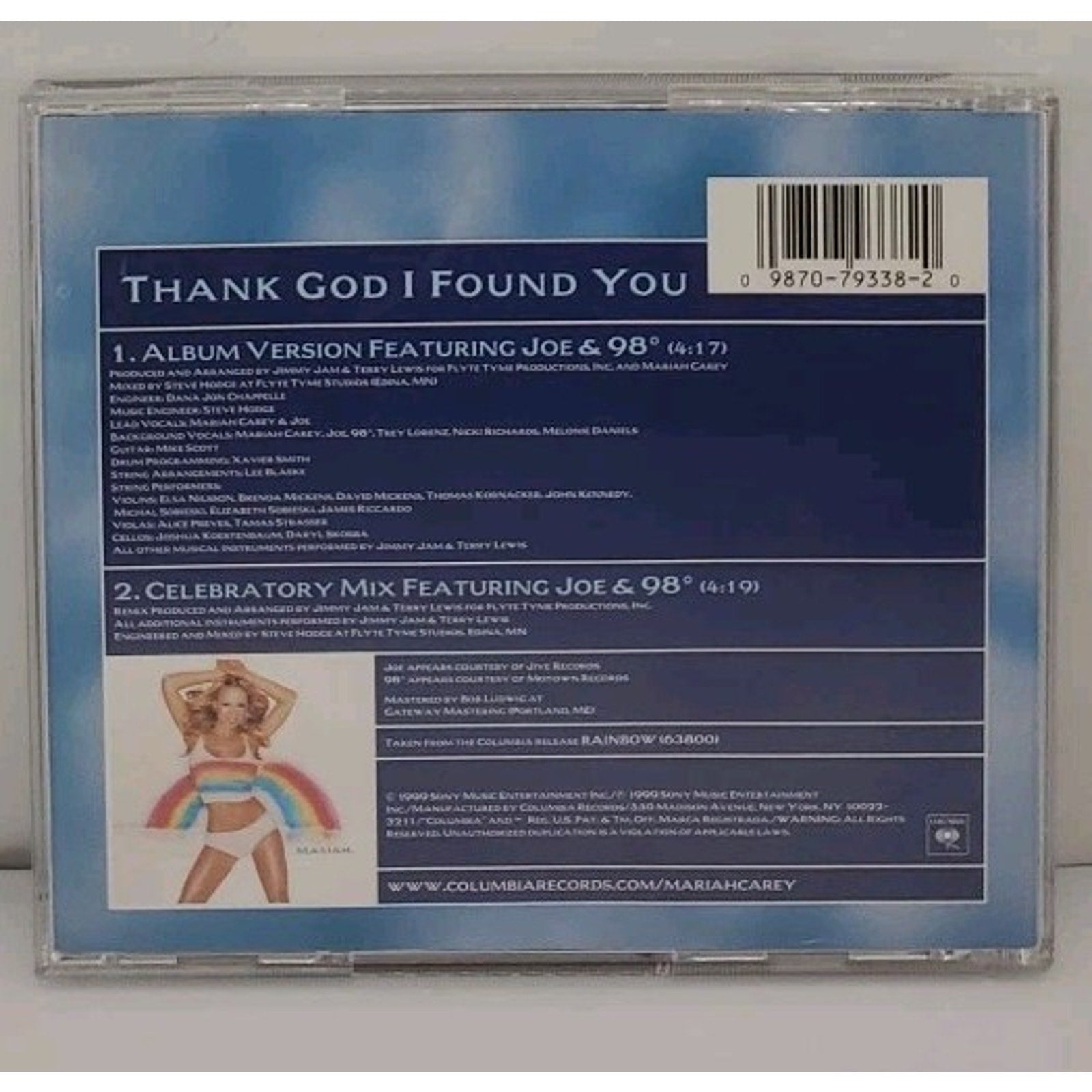 Thank God I Found You by Mariah Carey (CD Single, 2000)