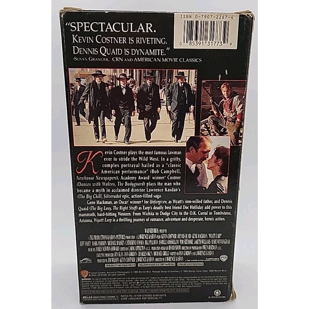 Wyatt Earp (VHS, 1994, 2-Tape Set)