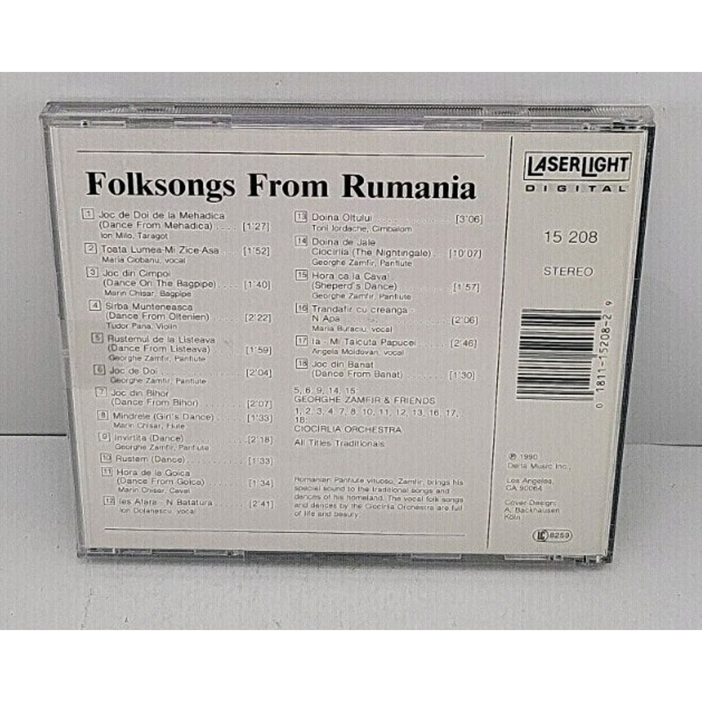 Folksongs from Rumania by Zamfir / Cco (CD, 1990)