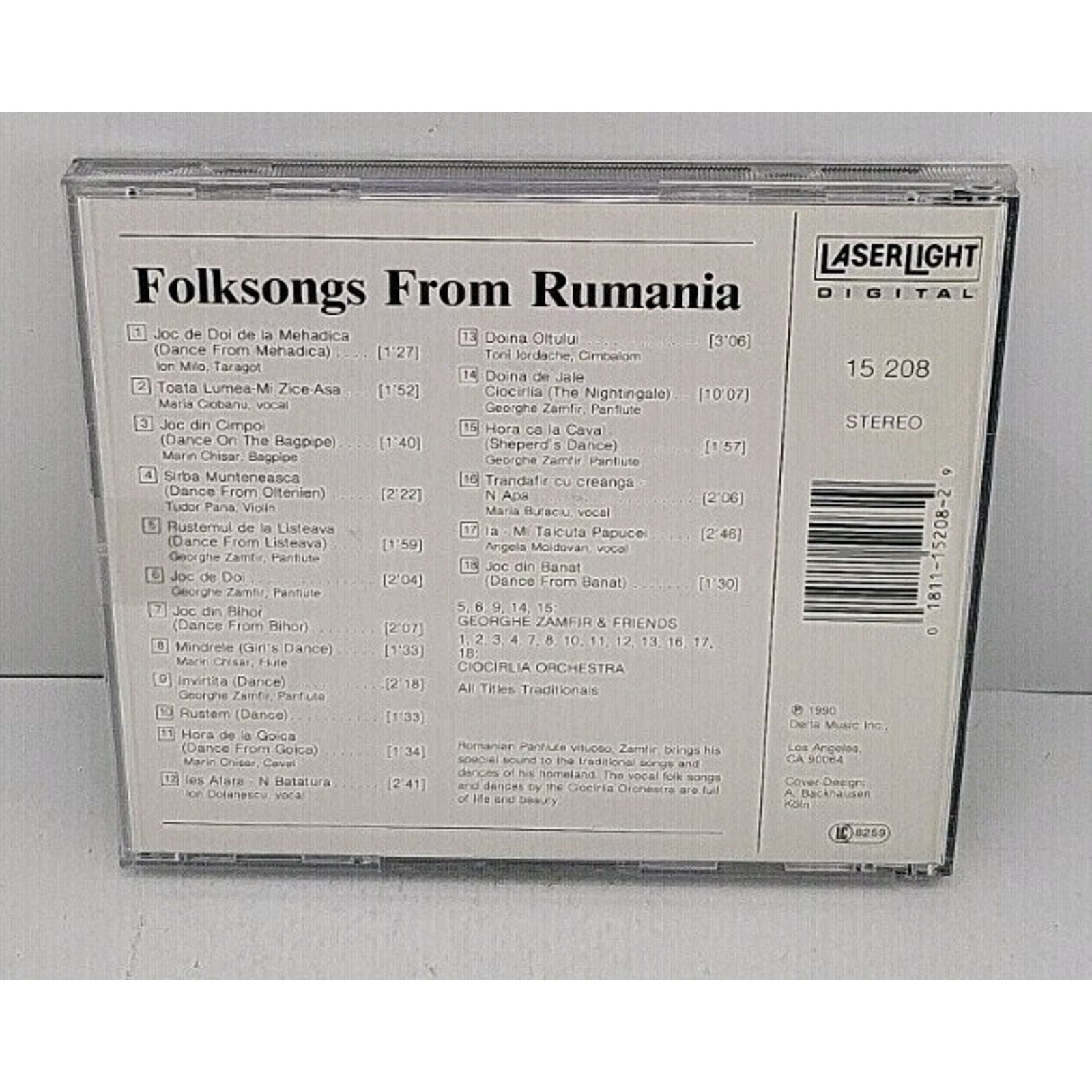 Folksongs from Rumania by Zamfir / Cco (CD, 1990)