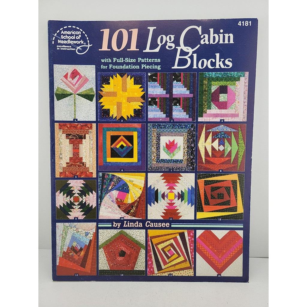 101 Log Cabin Flower with a Twist Foundation Piecing Linda Causee Barb Kaempfer