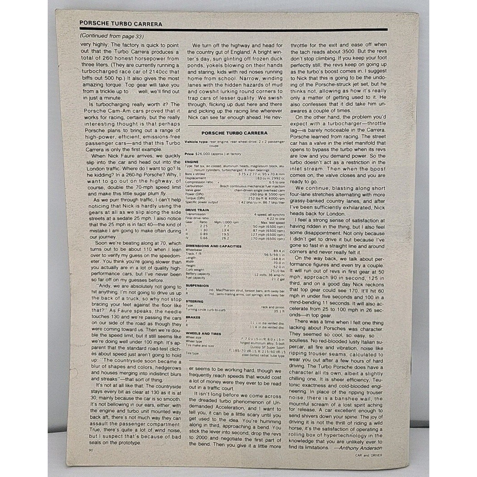 Car And Driver Magazine - March 1975 - Volume 20 Number 9