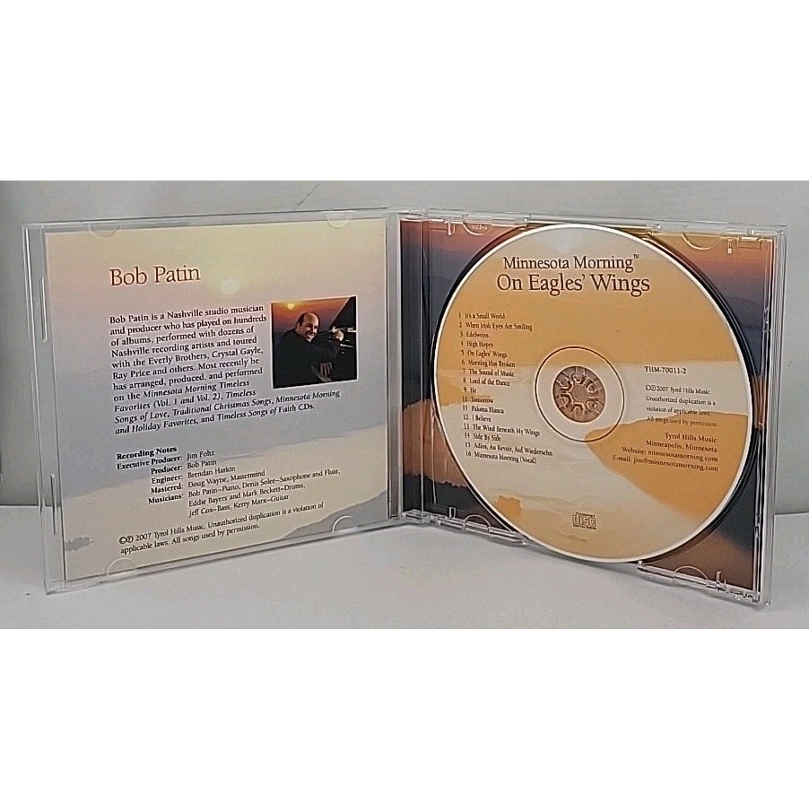 On Eagle's Wings by Bob Patin (CD, 2011)