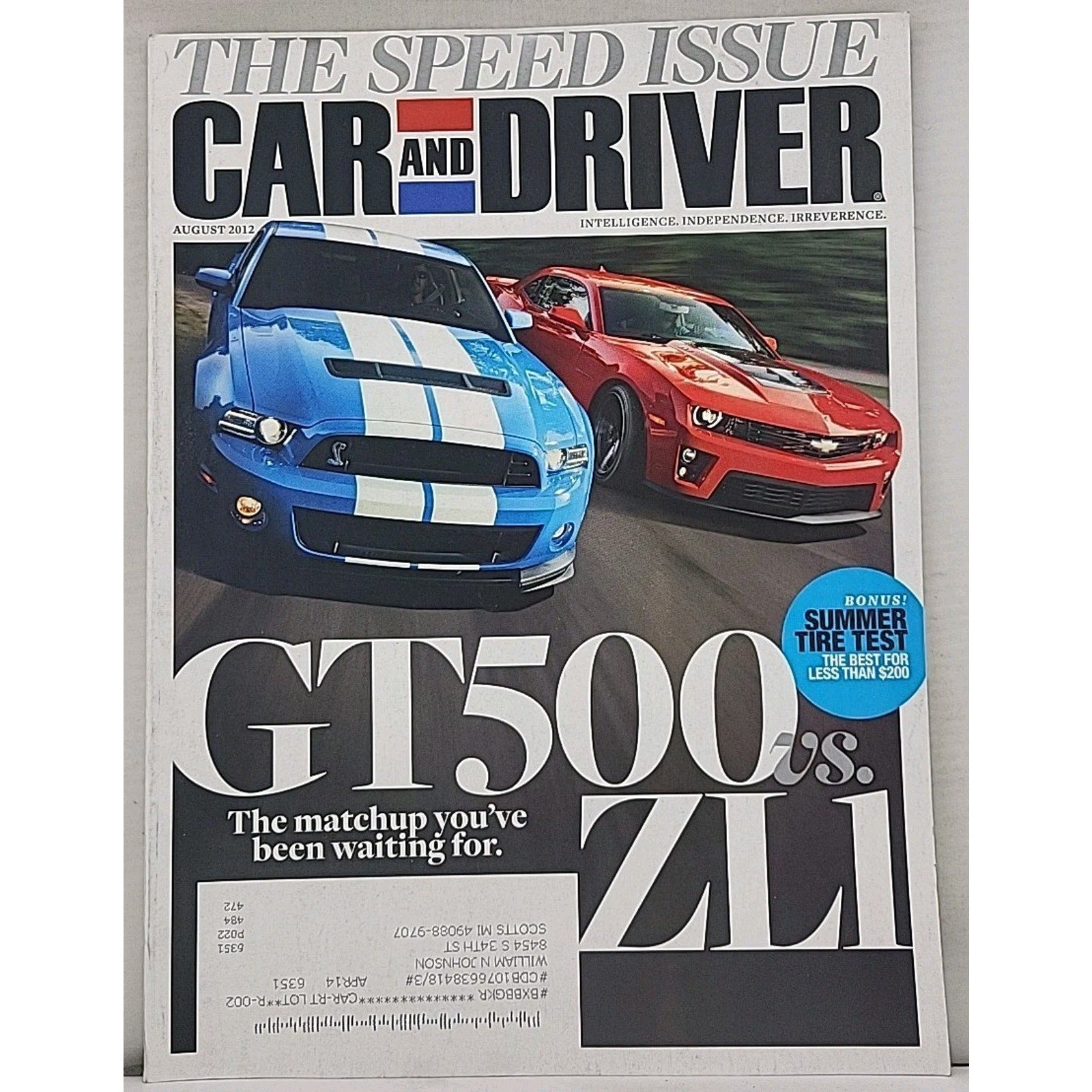 Car And Driver Magazine - August 2012 - Vol. 58 No. 2