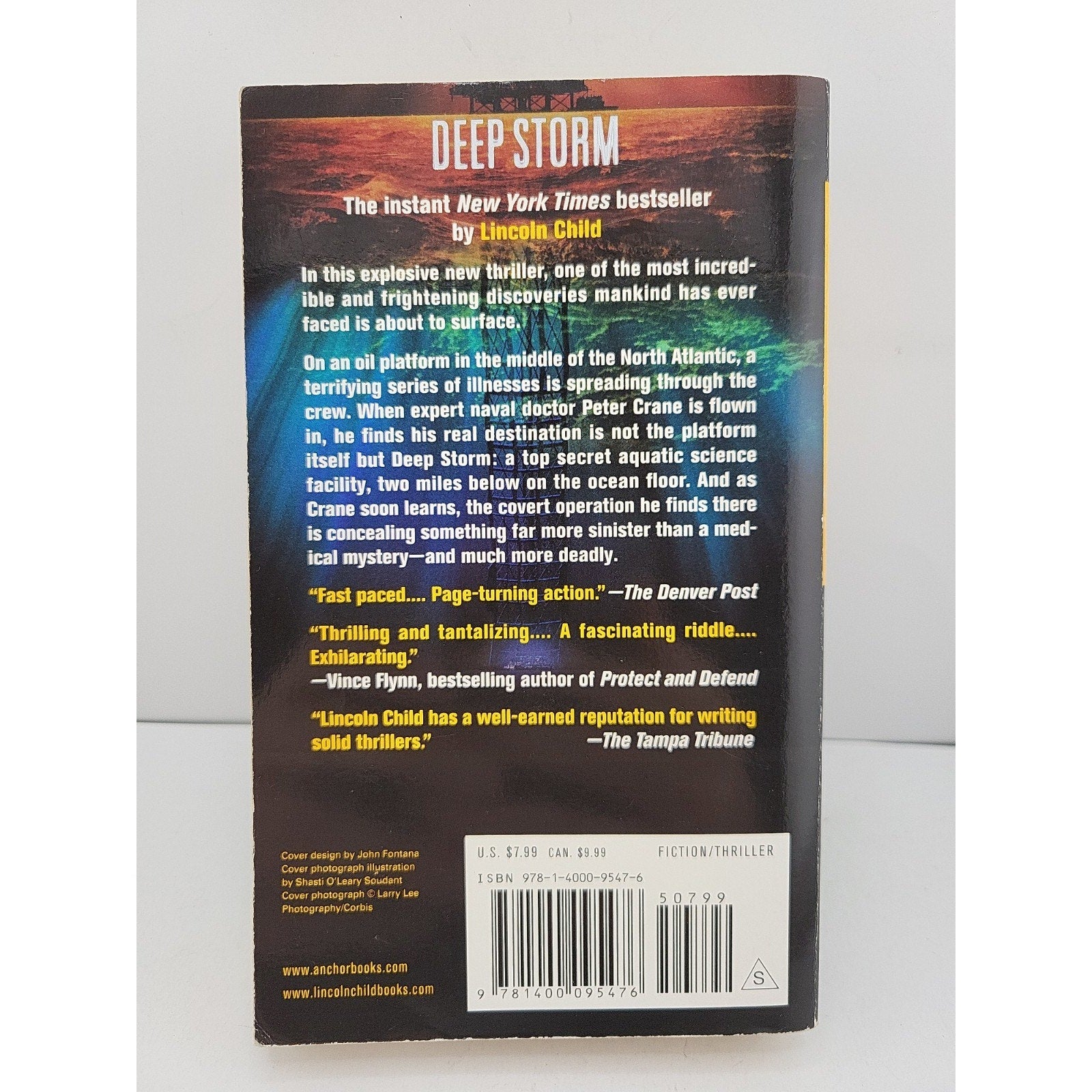 Deep Storm by Lincoln Child (2008, Mass Market)