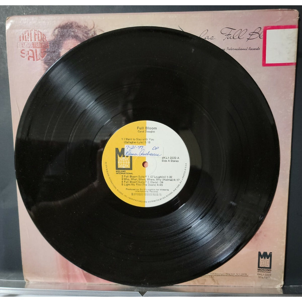 Carol Douglas Full Bloom (Vinyl)