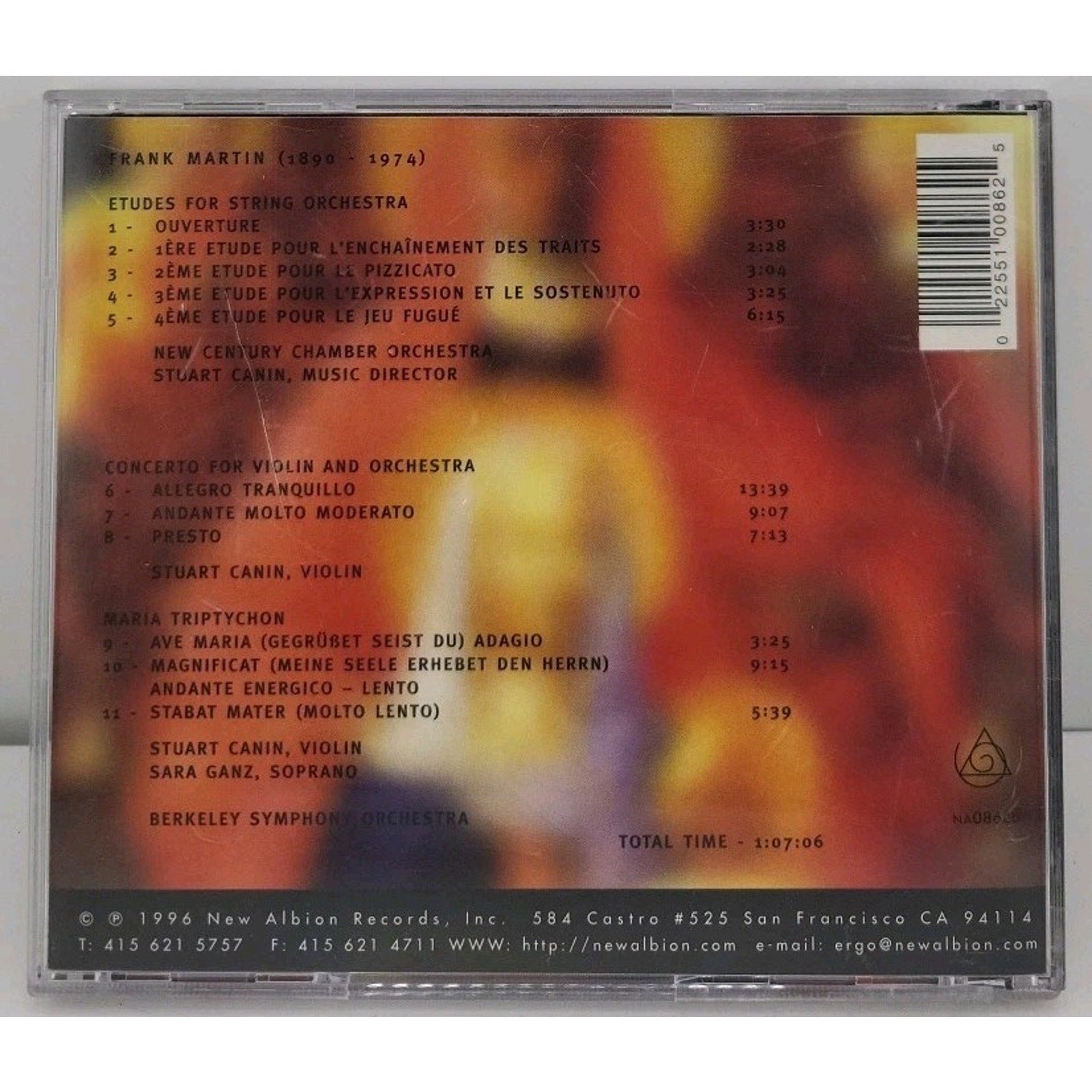 Etude for String Orchestra by Stuart Canin (CD, 1996)