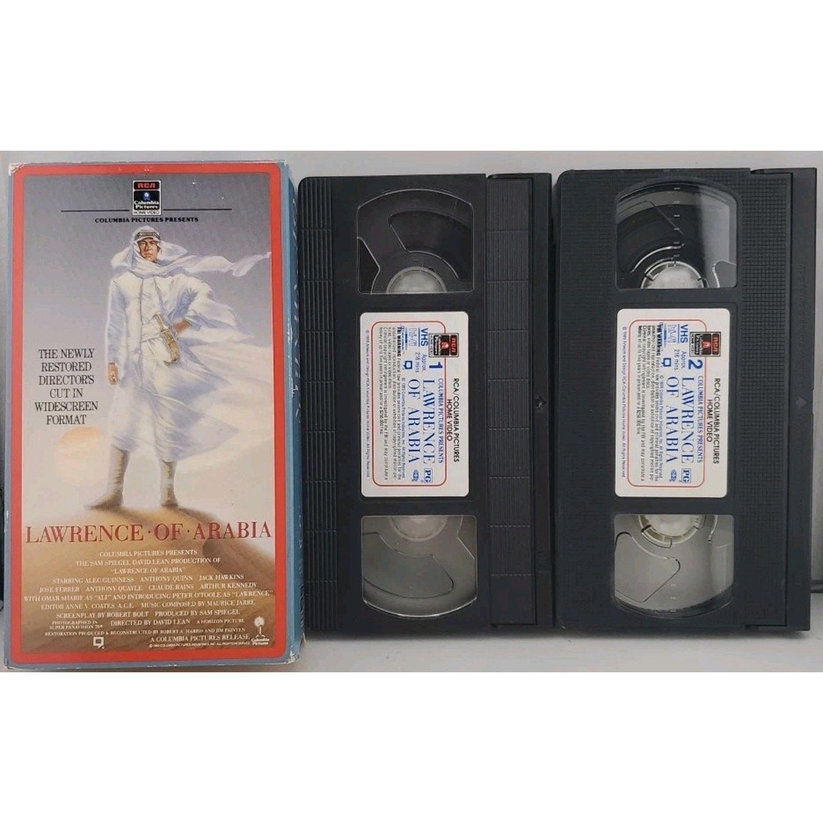 Lawrence of Arabia (VHS, 1992, Restored Version Letterboxed)