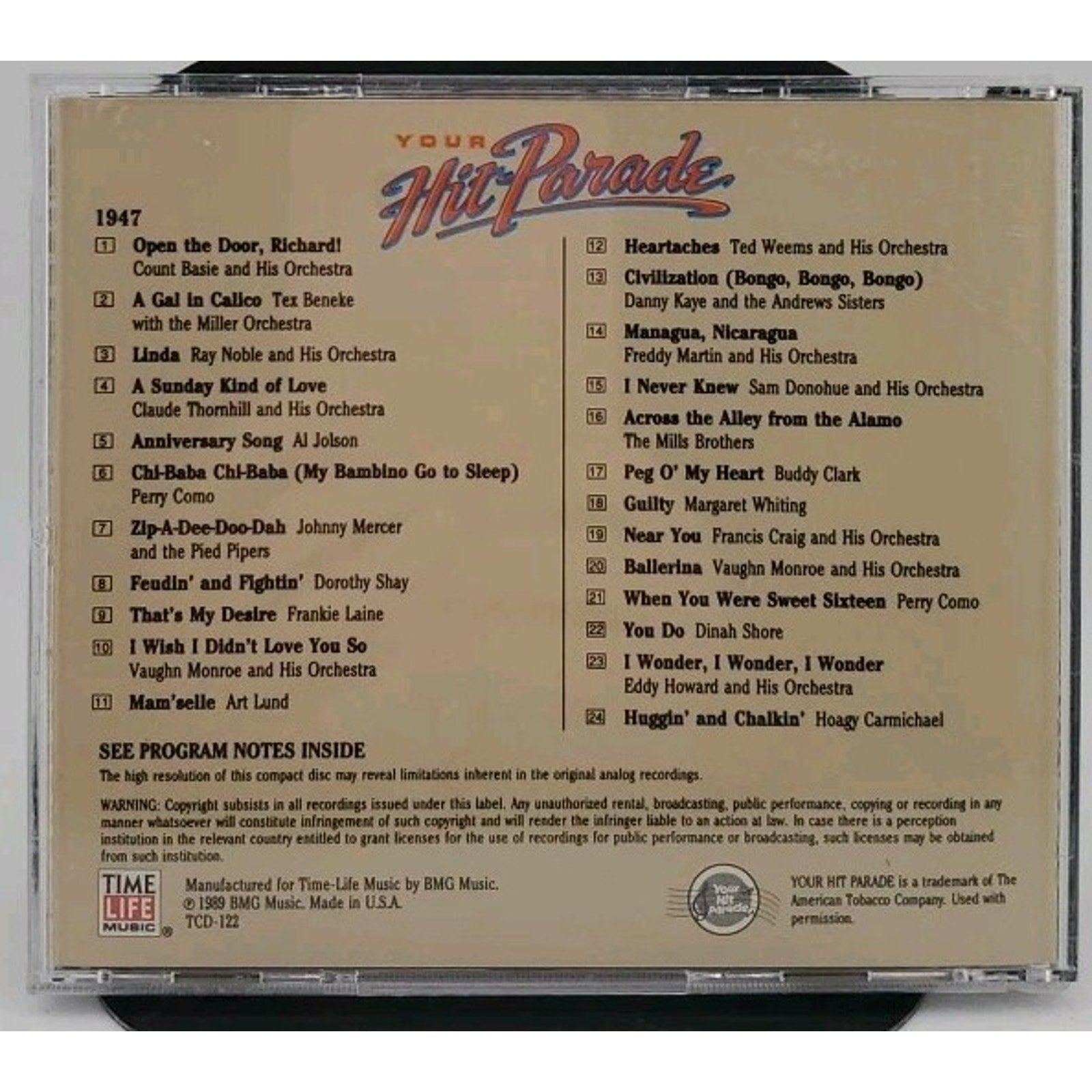 Time Life - Your Hit Parade - 1947 CD