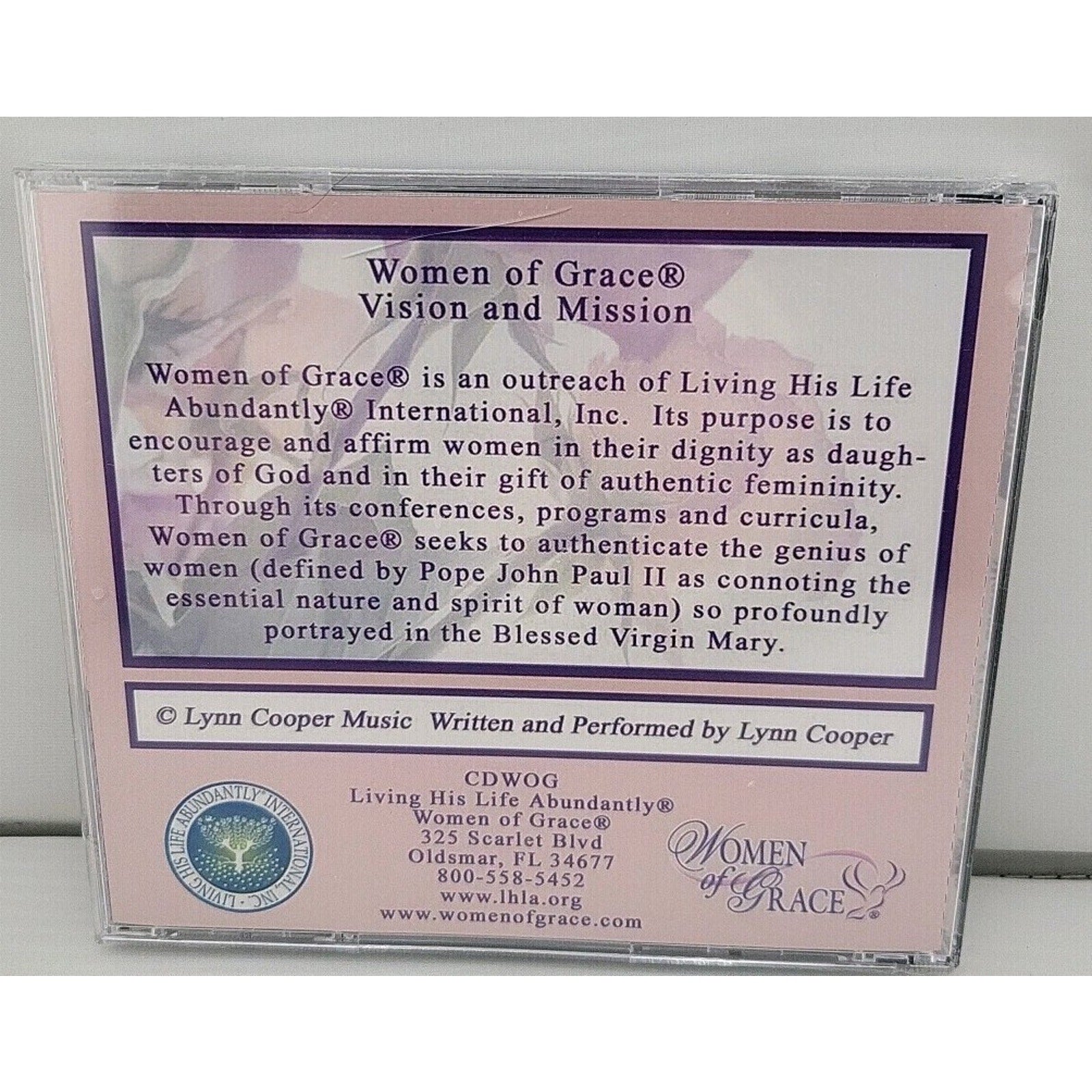 Women Of Grace Theme Song CD *Brand New*