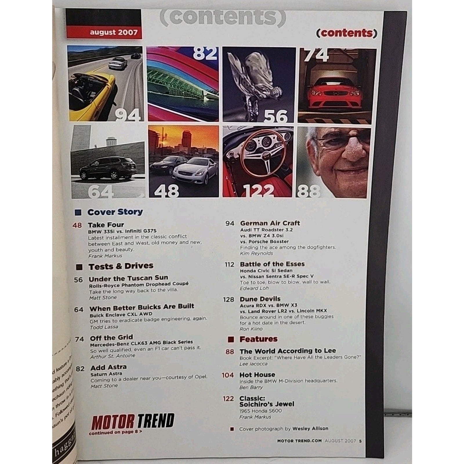 Motor Trend Magazine August 2007