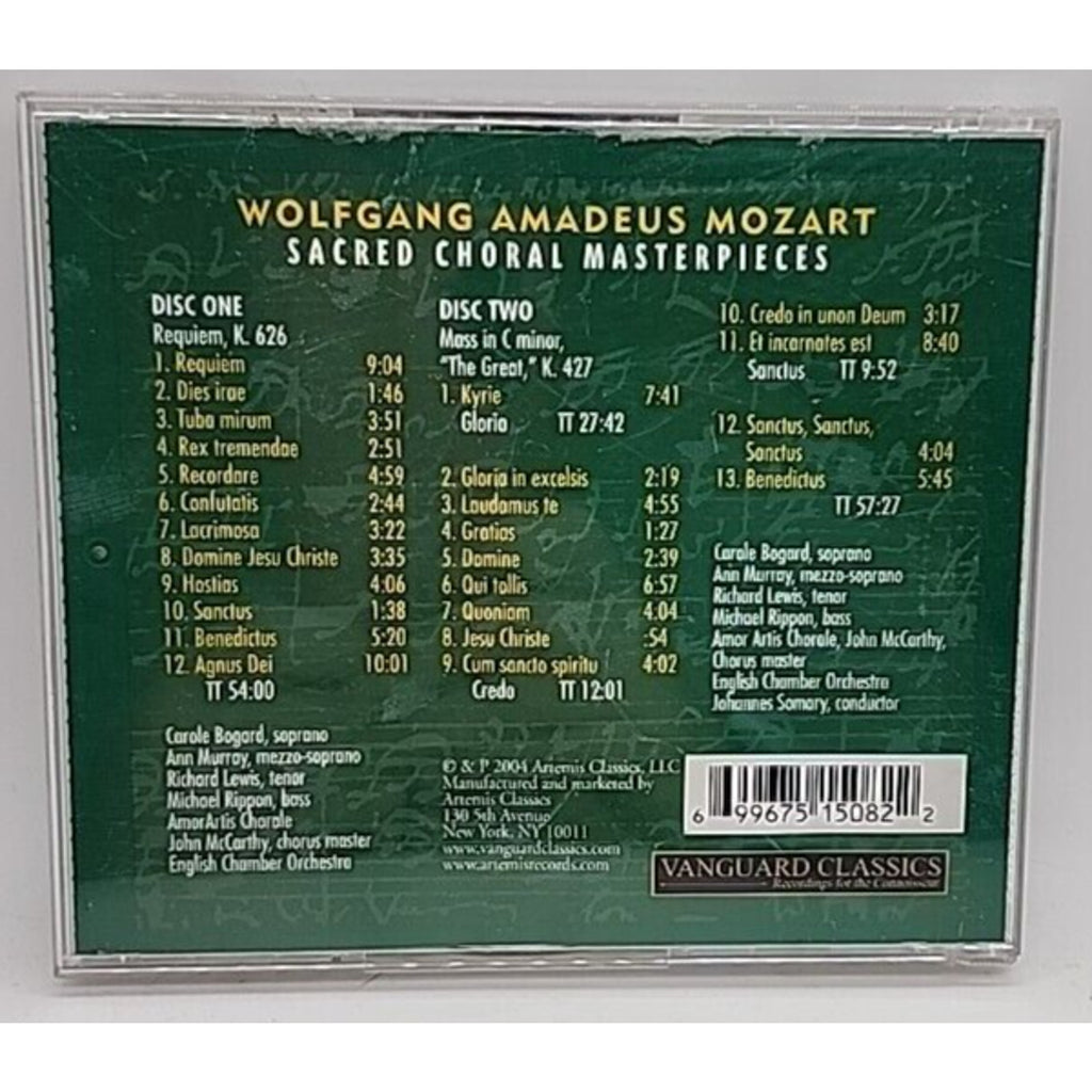 Wolfgang Amadeus Mozart Sacred Choral Masterpieces (CD)