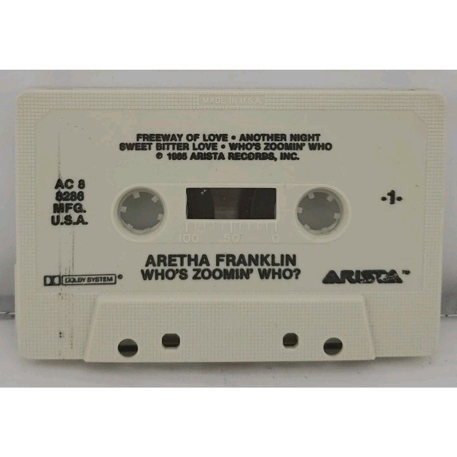 Who's Zoomin' Who? by Aretha Franklin (Cassette, 1985, Arista Records)