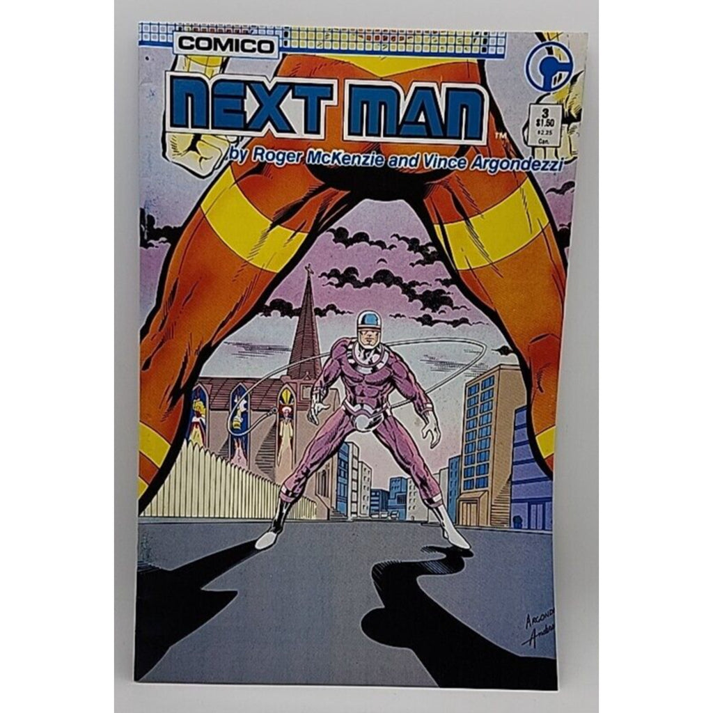 Comico Next Man #3 Comic Book Back Issue