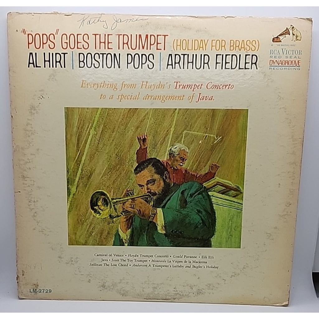 Al Hirt Pops Goes the Trumpet (Holiday for Brass) 1964 Jazz RCA Victor (Record)