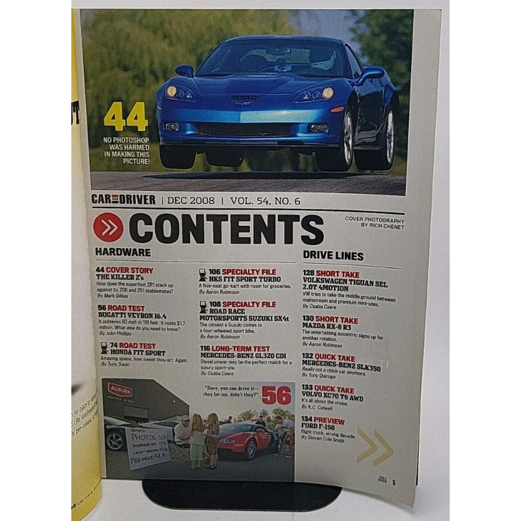 Car And Driver Magazine - December 2008 - Vol. 54 No. 6