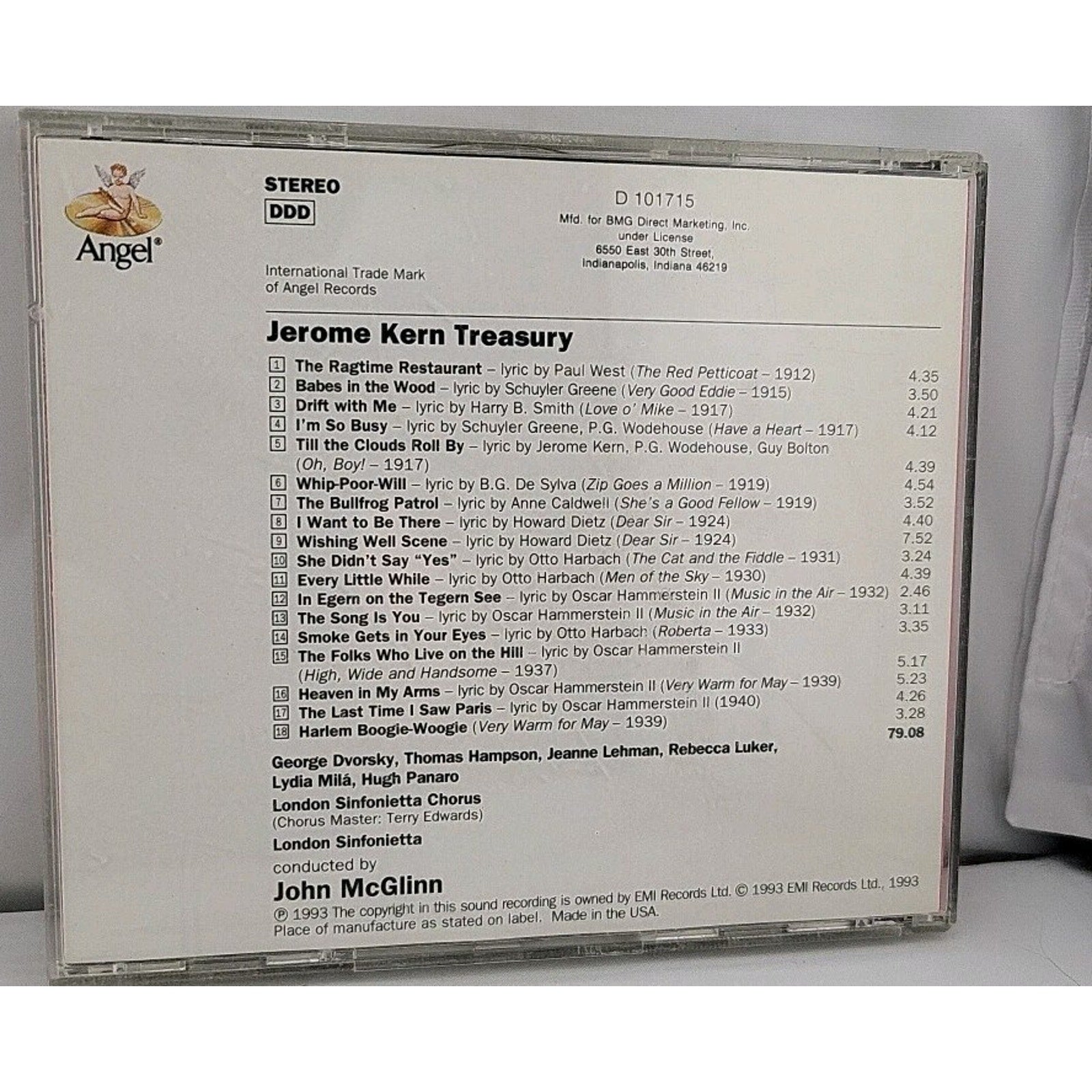 Jerome Kern Treasury - McGlinn CD
