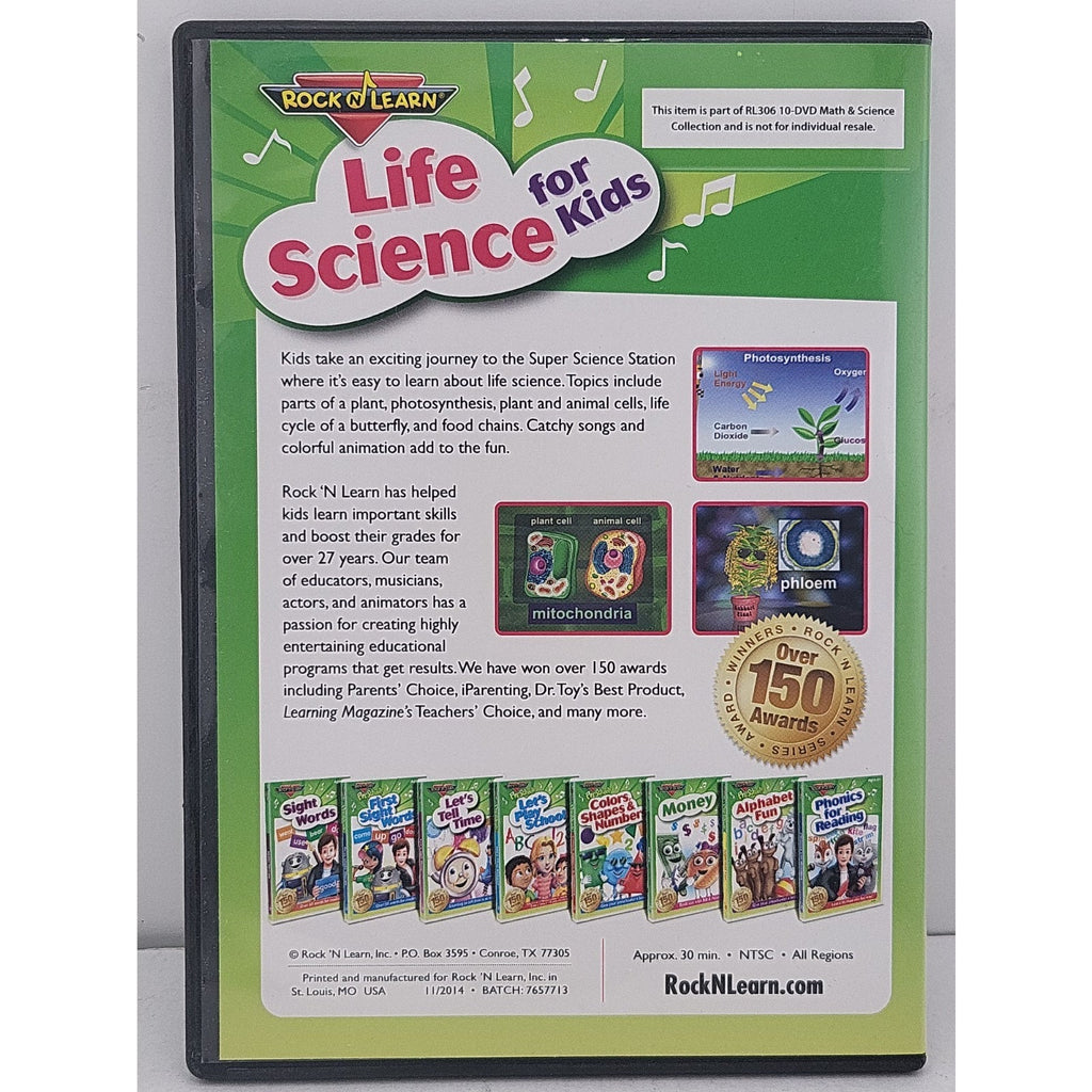Rock N Learn Life Science For Kids DVD